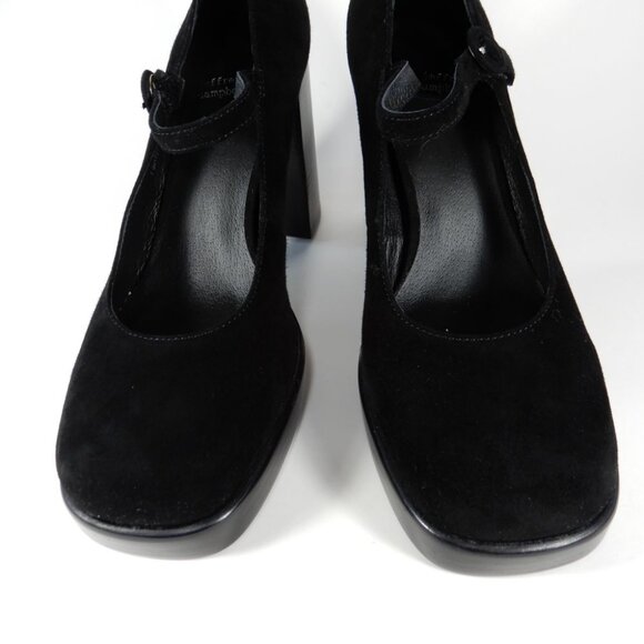 JEFFREY CAMPBELL Kenzley Platform Mary Jane Pumps Heels Size 10 Black Suede NEW - Picture 7 of 12